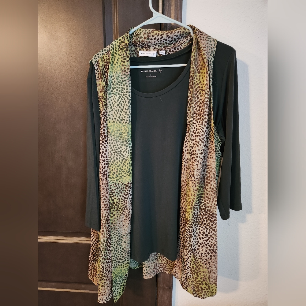 Susan Graver two piece set